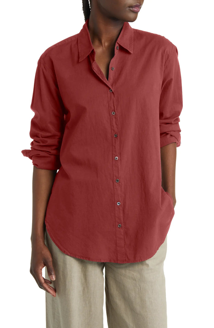 Xirena Beau Shirt- Brick Red