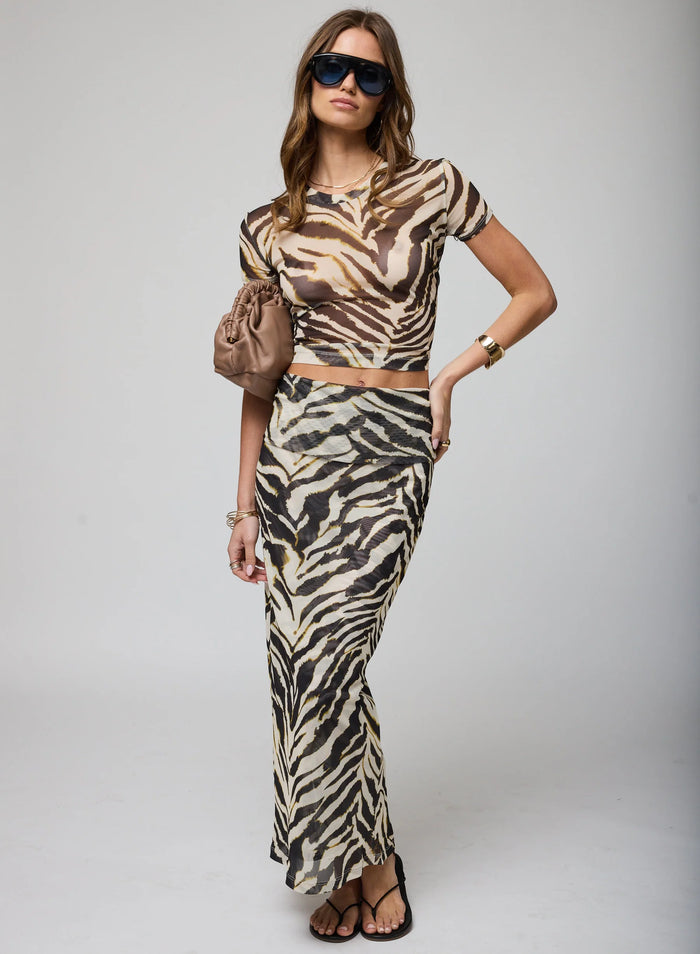 Stillwater MESH BABY TEE Animal instincts