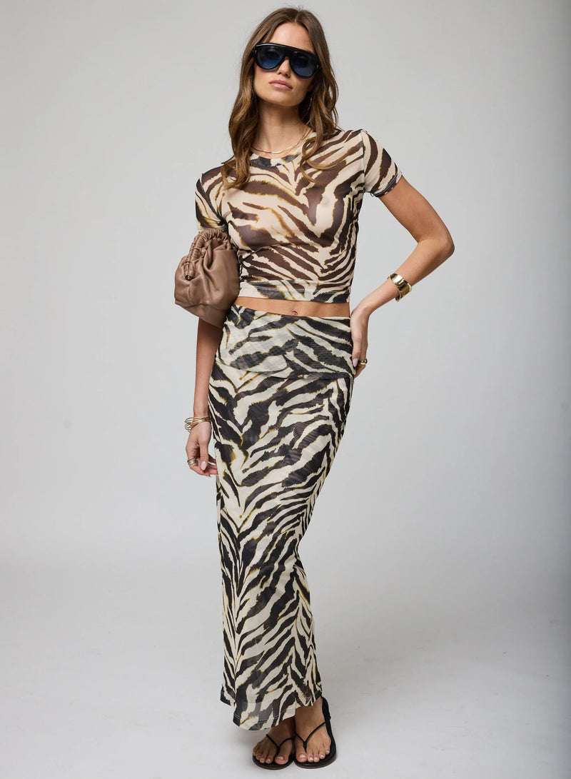Stillwater MESH BABY TEE Animal instincts