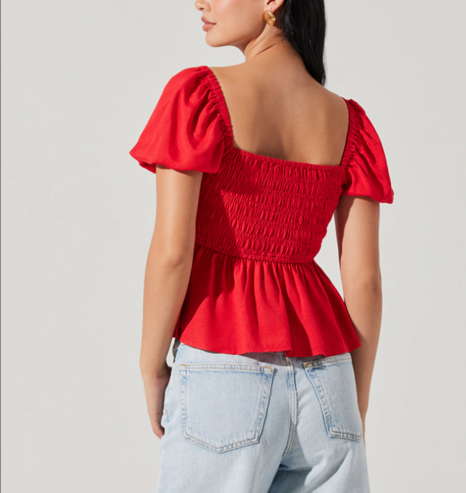 ASTR Darlene Top Red
