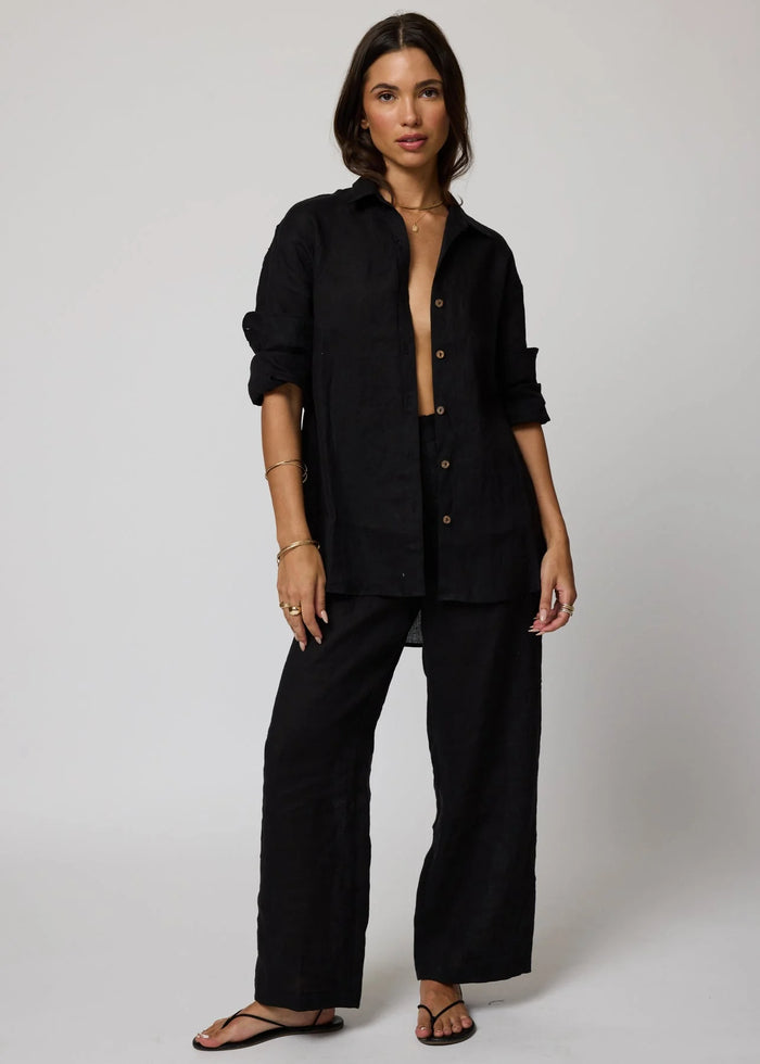 Stillwater THE SERIOUSLY PERFECT LINEN PANTS Black or White