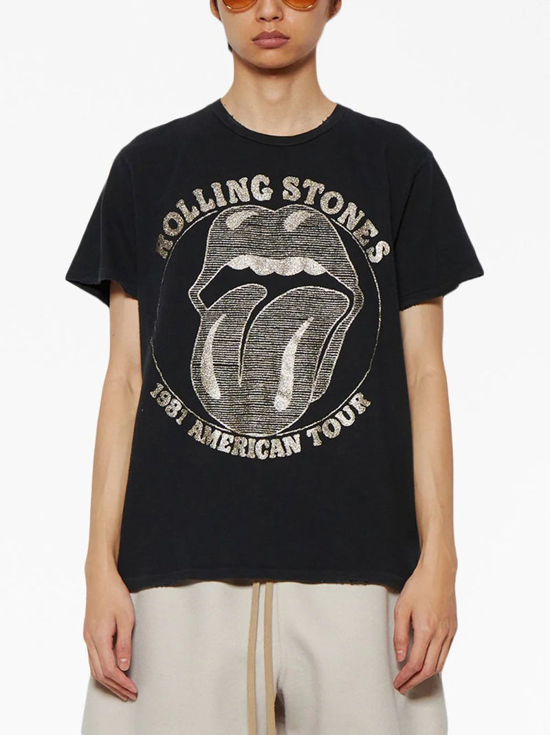 MADEWORN ROLLING STONES "START ME UP" DESTROYED TEE