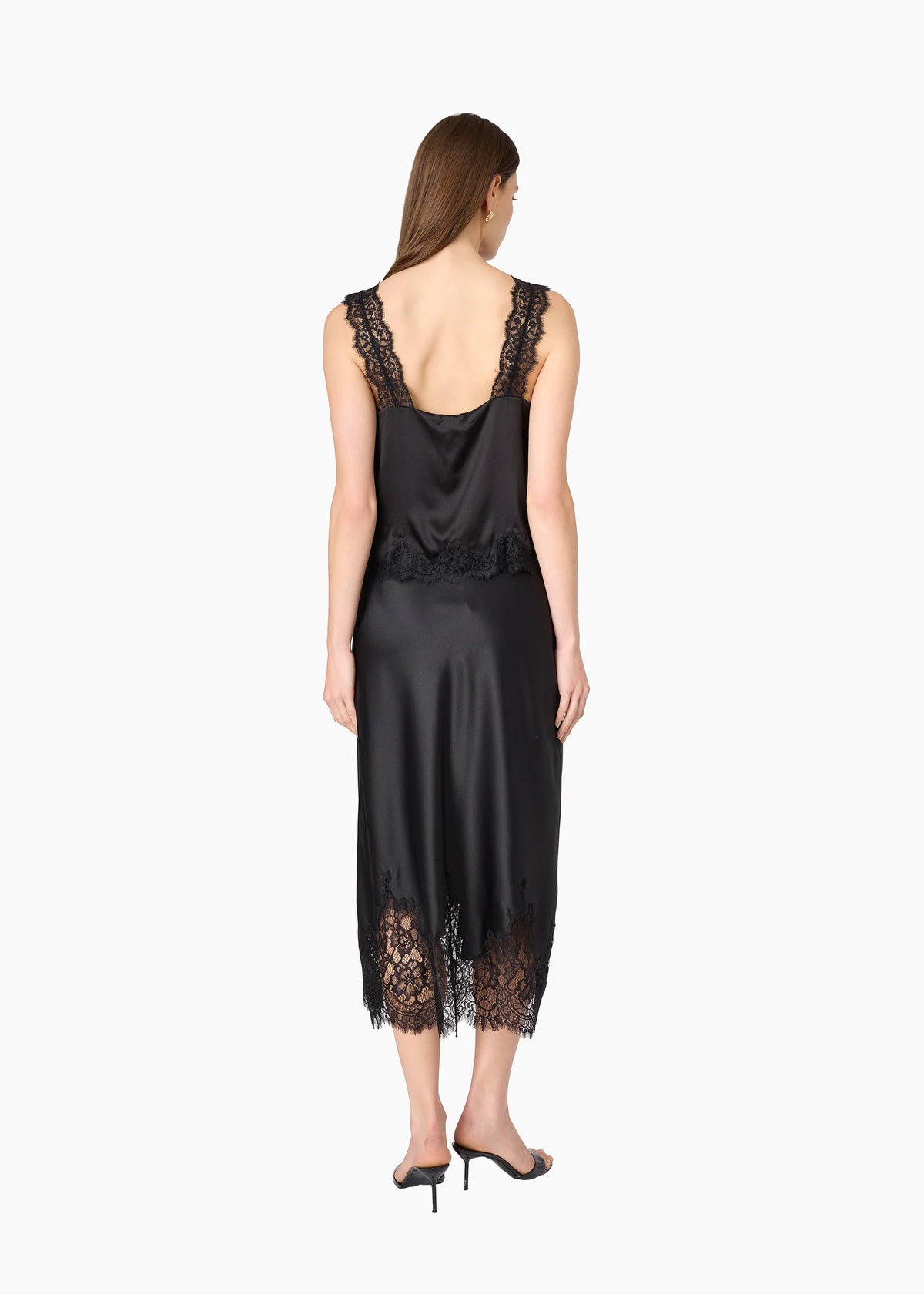 CAMI NYC TONY SILK CAMISOLE BLACK BUTTERY SOFT SILK