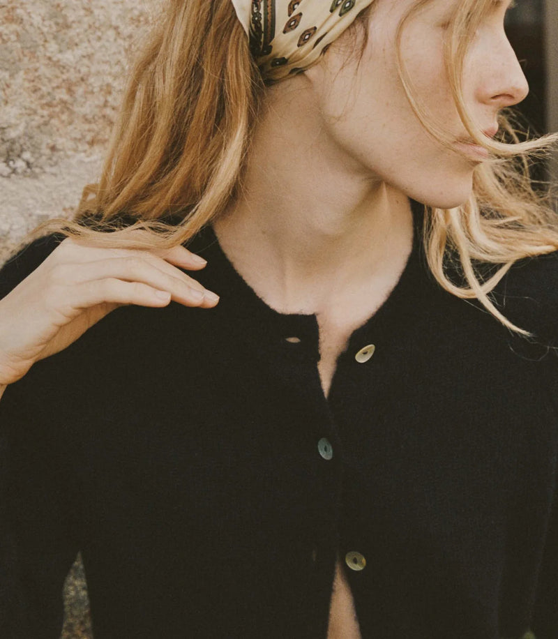 Dôen PETRA CARDIGAN IN BLACK