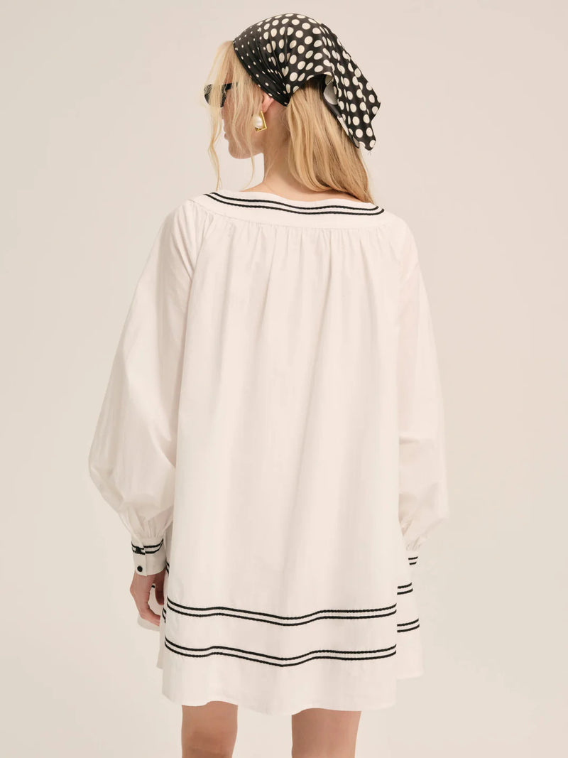 For Love & Lemons Shelly Mini Dress White