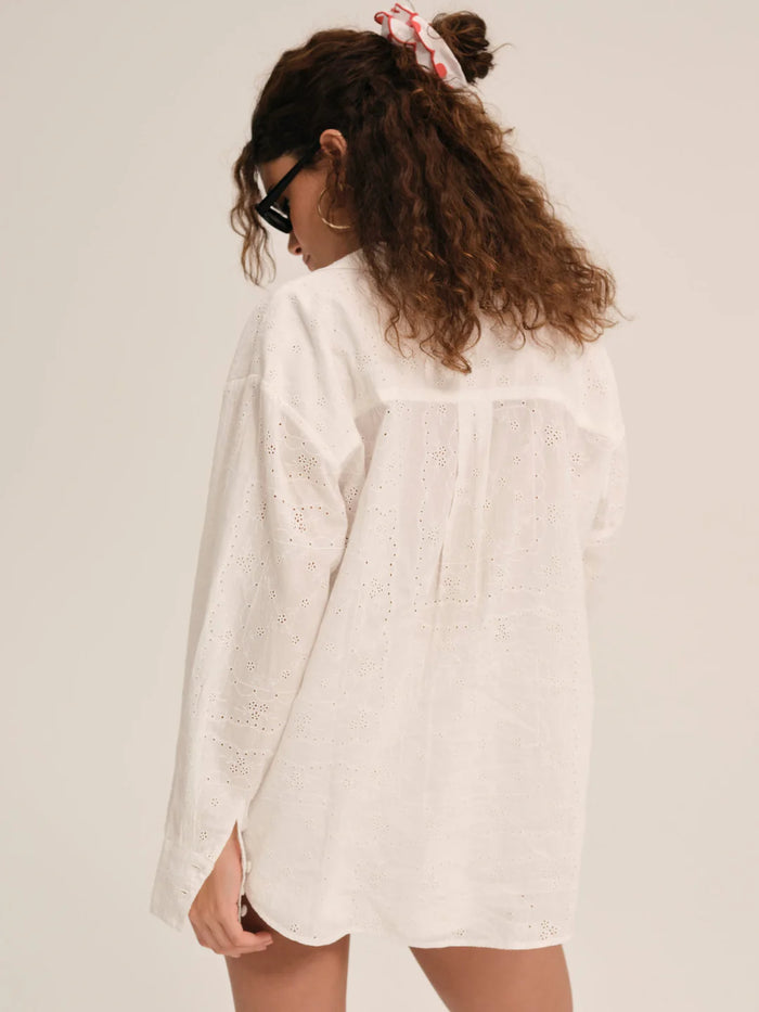 For Love & Lemons Handkerchief Button-Up Shirt