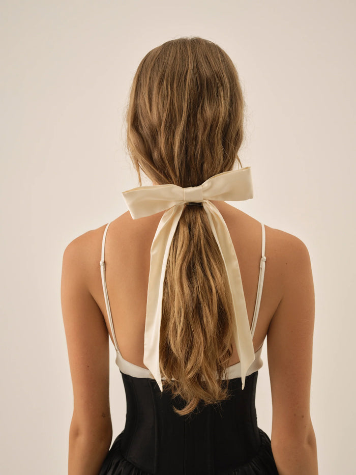 For Love & Lemons Daphne Satin Long Tail Bow