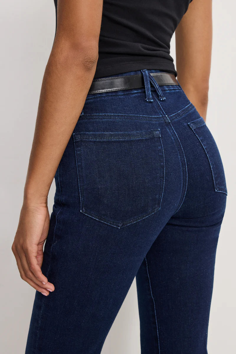 Good American Good Legs Flare Compression Jeans- Indigo1150