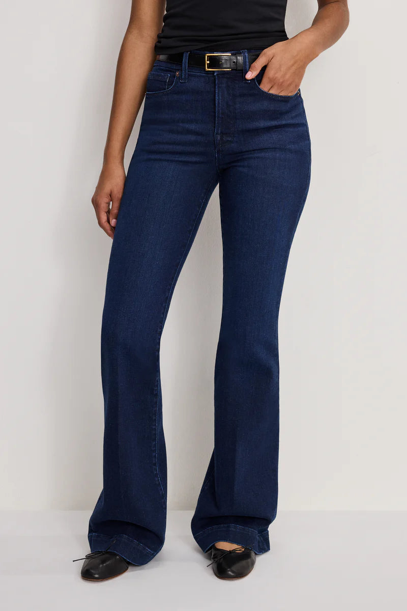 Good American Good Legs Flare Compression Jeans- Indigo1150