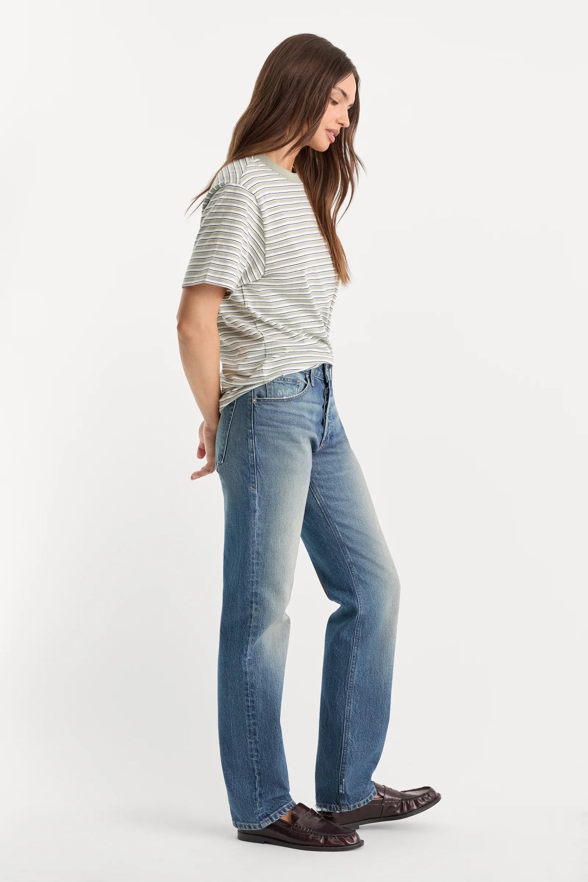 Good American vintage straight jeans Indigo 1282