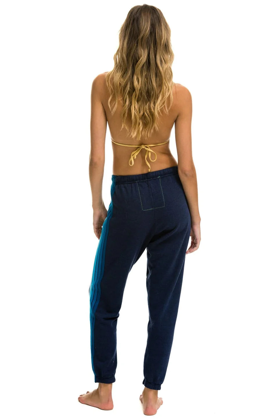 Aviator Nation 5 STRIPE SWEATPANTS - NAVY // BLUE