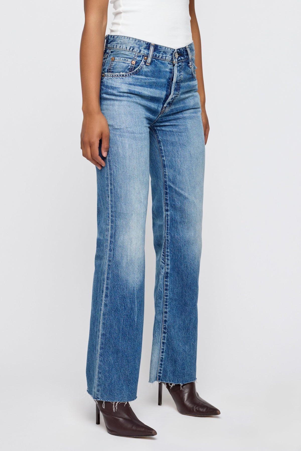 MOUSSY VINTAGE REMAKE FLARE - Asheville 110 Blue