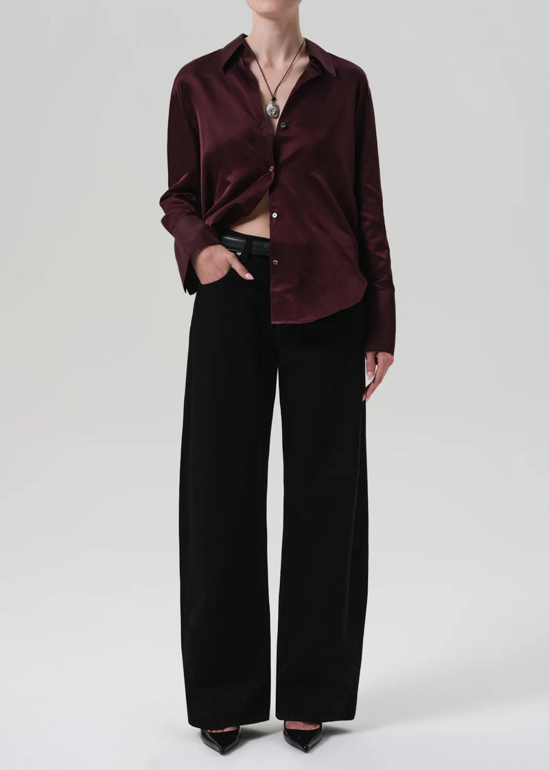 Citizens Of Humanity Camilia Shirt In Burgundy