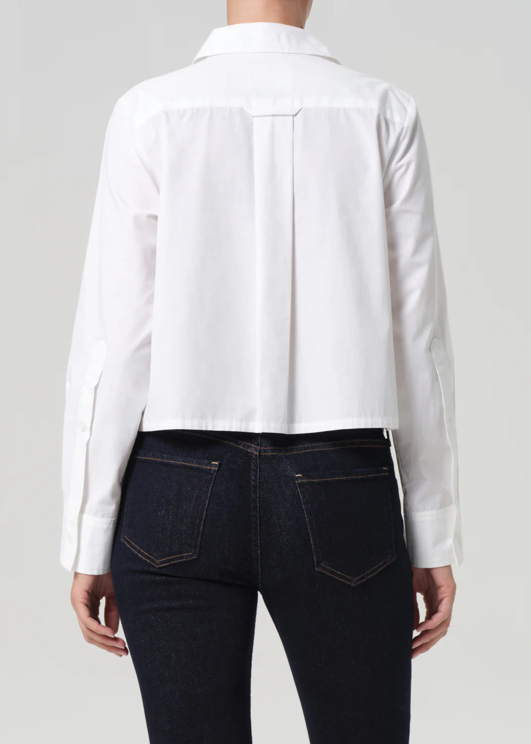 Citizens of Humanity Fino Boxy Cropped Tuxedo In White