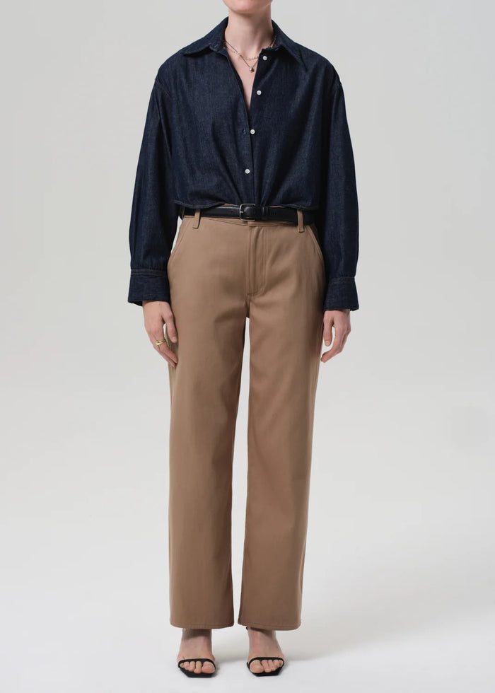 Citizens of Humanity Ana Cropped Shirt In Piave