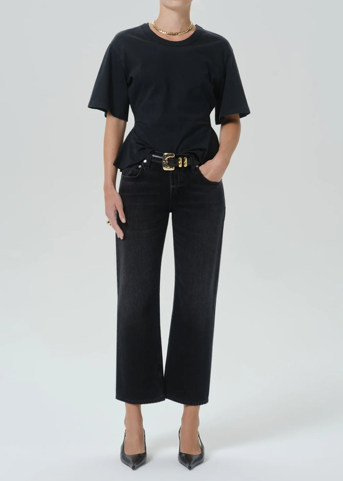 Citizens Of Humanity Rework Men's Tee In Washed Black