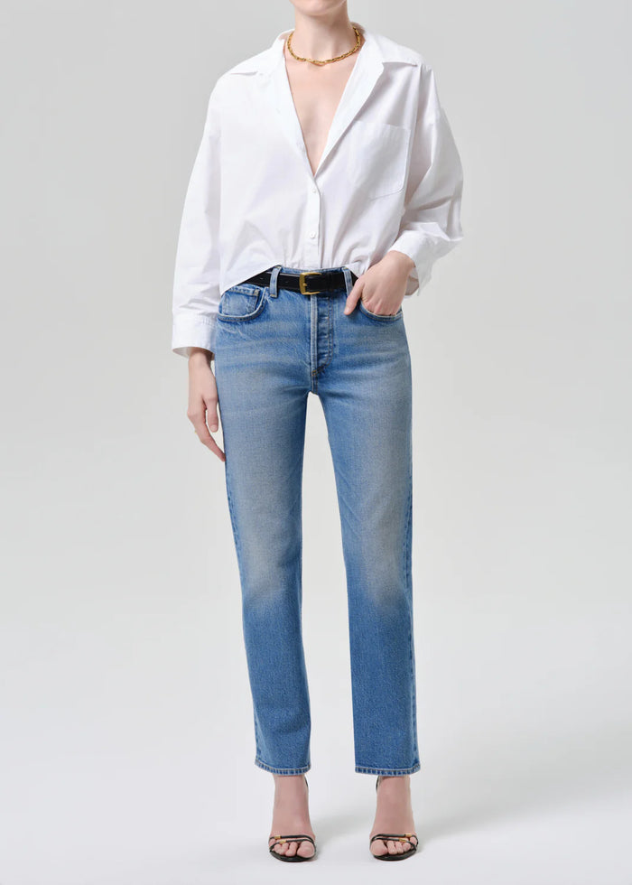 CITIZENS OF HUMANITY Petit Ami Shirt In Optic White