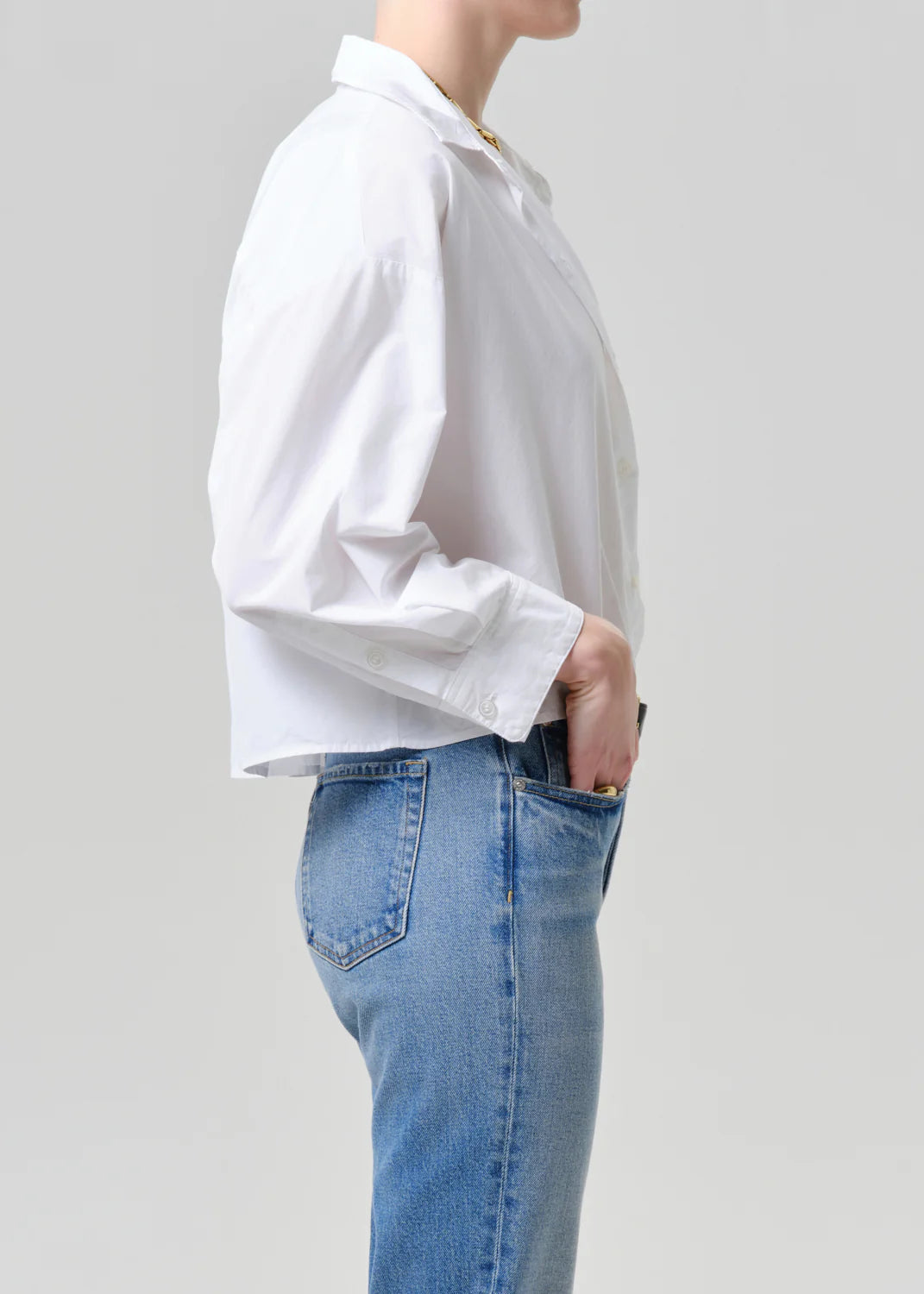 CITIZENS OF HUMANITY Petit Ami Shirt In Optic White