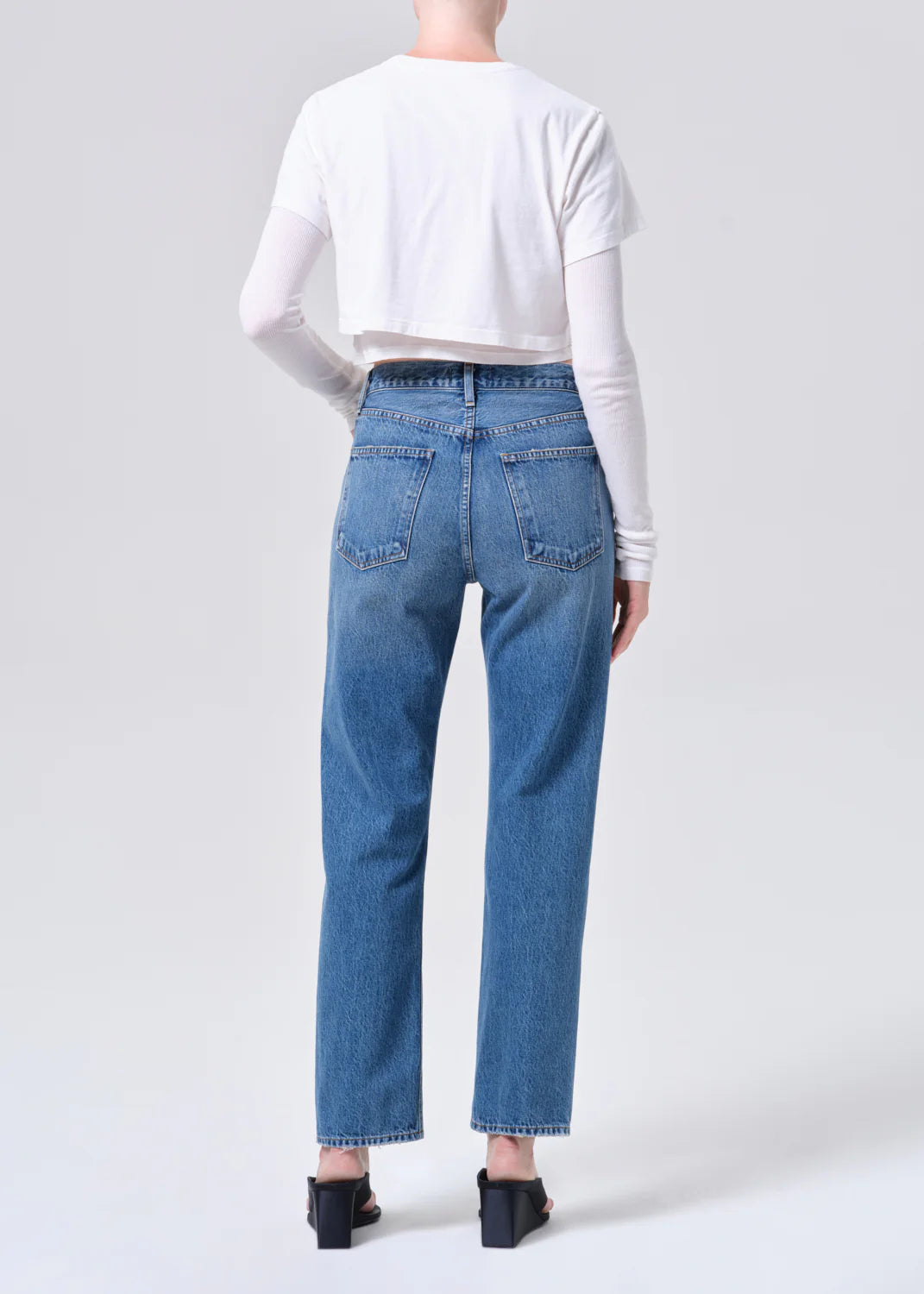 AGOLDE 90's Pinch Waist High Rise Straight (Weightless) In Circulate