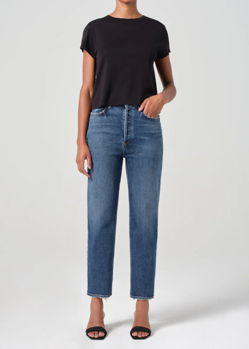 Agolde 90'S PINCH WAIST CROP IN SOLACE