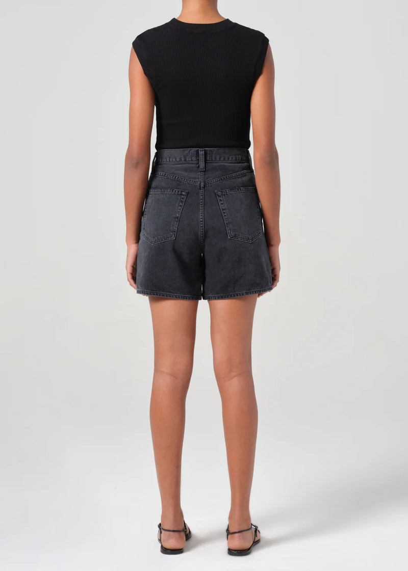 AGOLDE V-WAIST SHORT IN BOUNCE