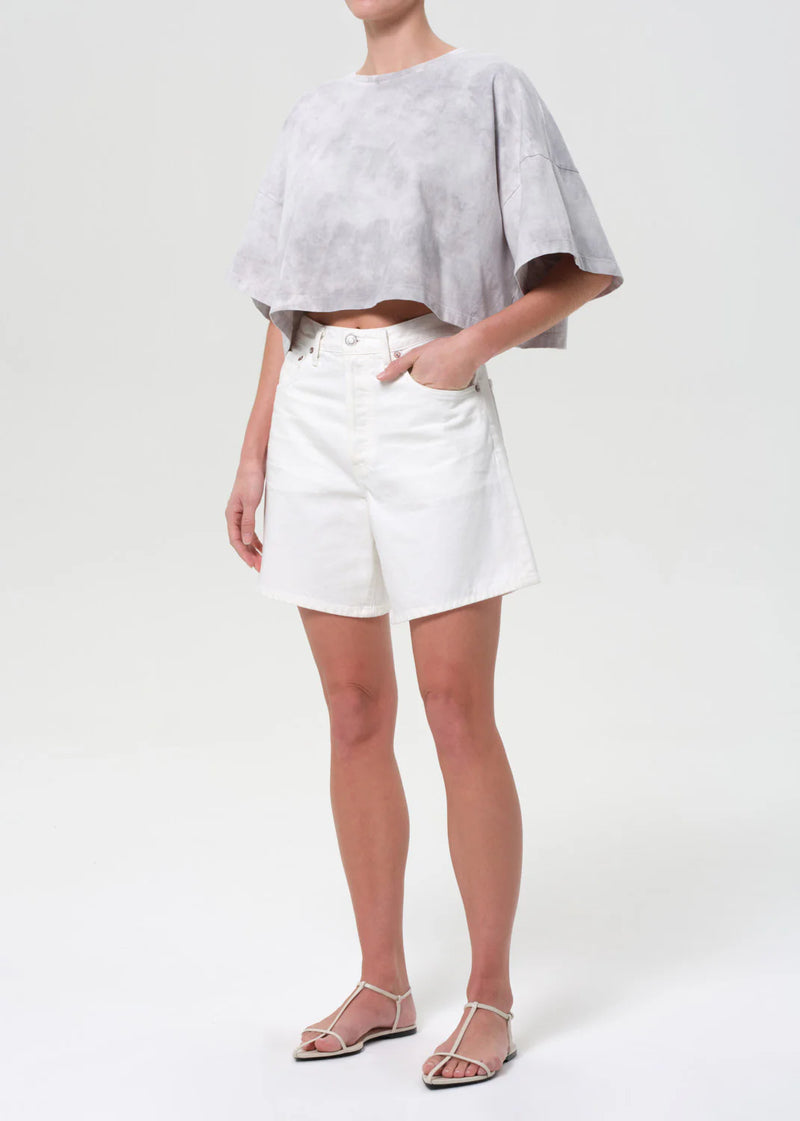 Agolde ARLI OVERSIZED CROPPED TEE IN TURBINE