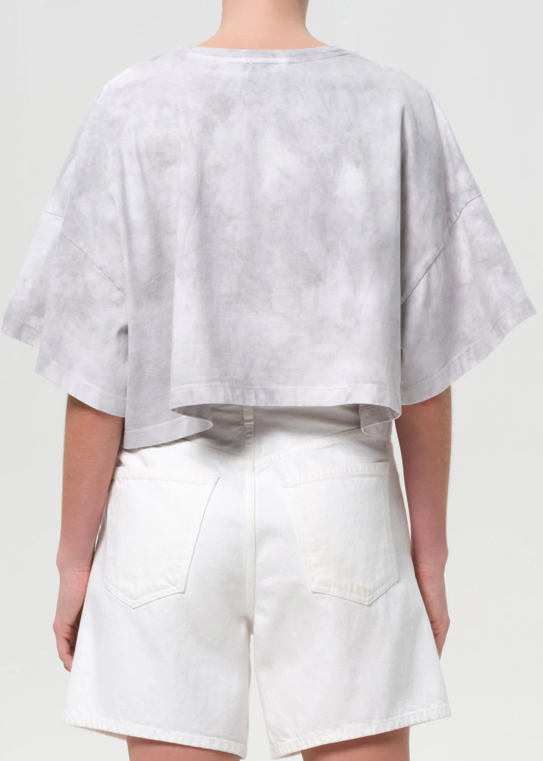 Agolde ARLI OVERSIZED CROPPED TEE IN TURBINE