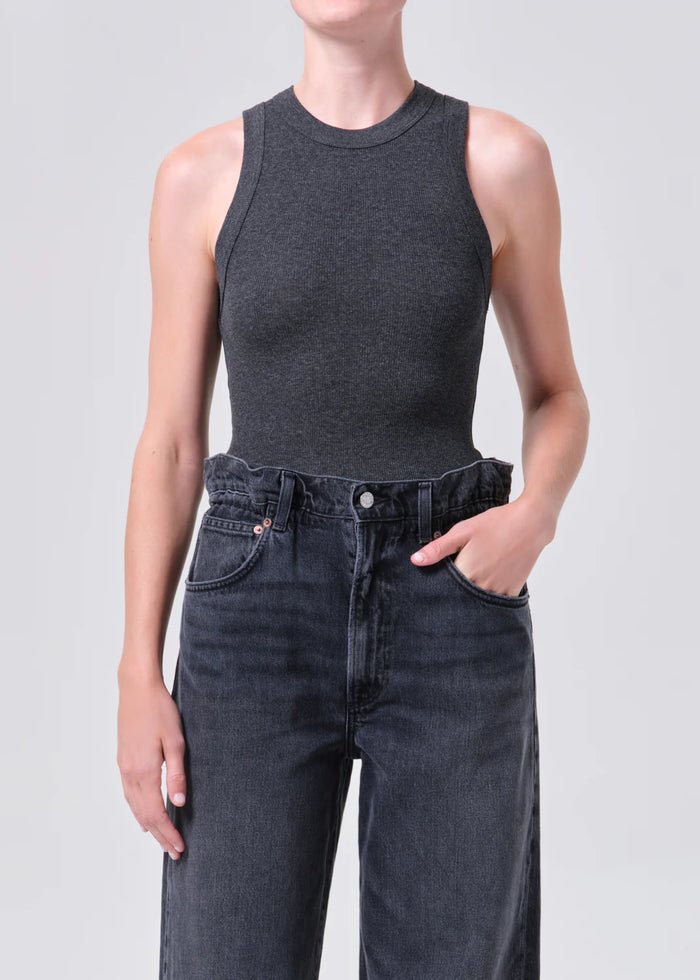 AGOLDE Leigh Tank - Charcoal Heather