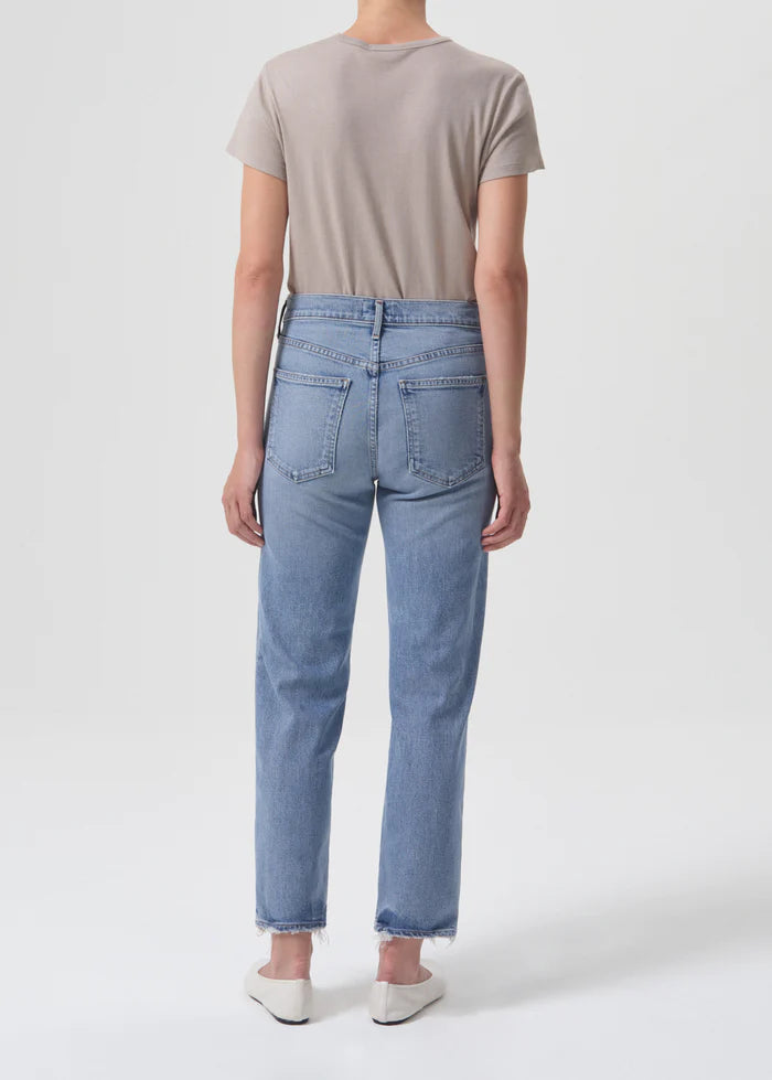 AGOLDE KYE MID RISE STRAIGHT CROP (STRETCH) IN FORESEEN