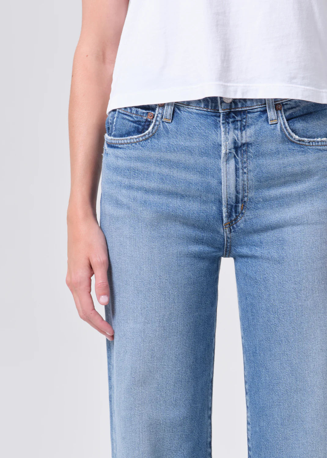 AGOLDE HARPER STRAIGHT JEAN (COMFORT STRETCH) IN KINDLE