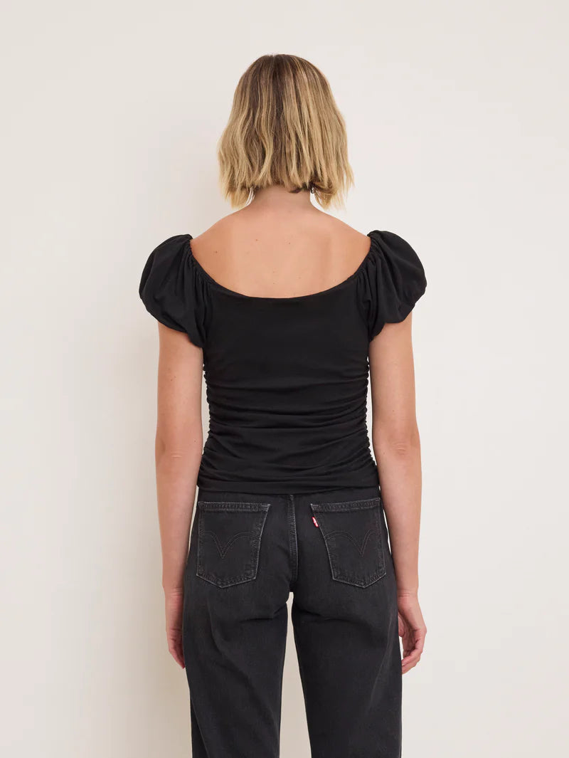 Nation LA Angelica Top in Jet Black
