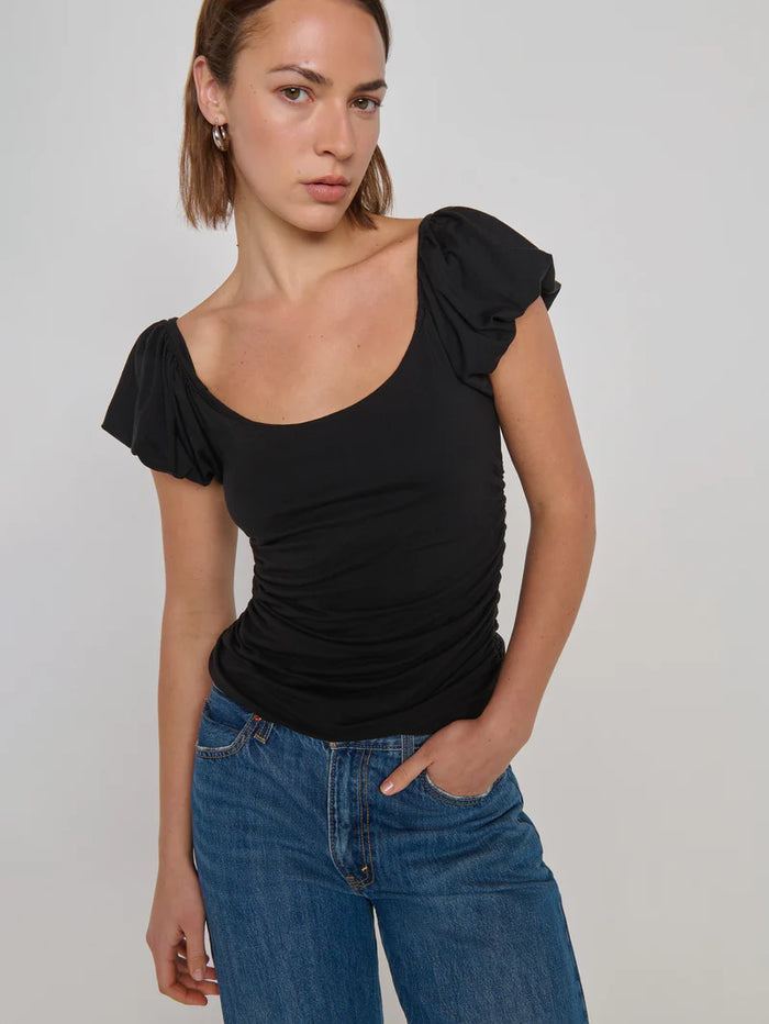 Nation LA Angelica Top in Jet Black