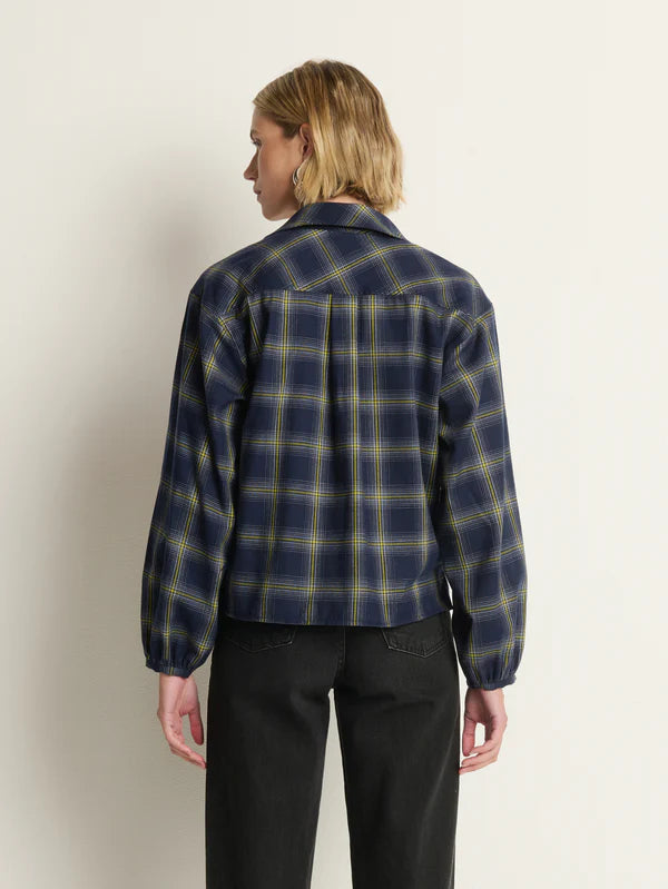 Nation Ltd Beckett Blouse Starry Night Plaid