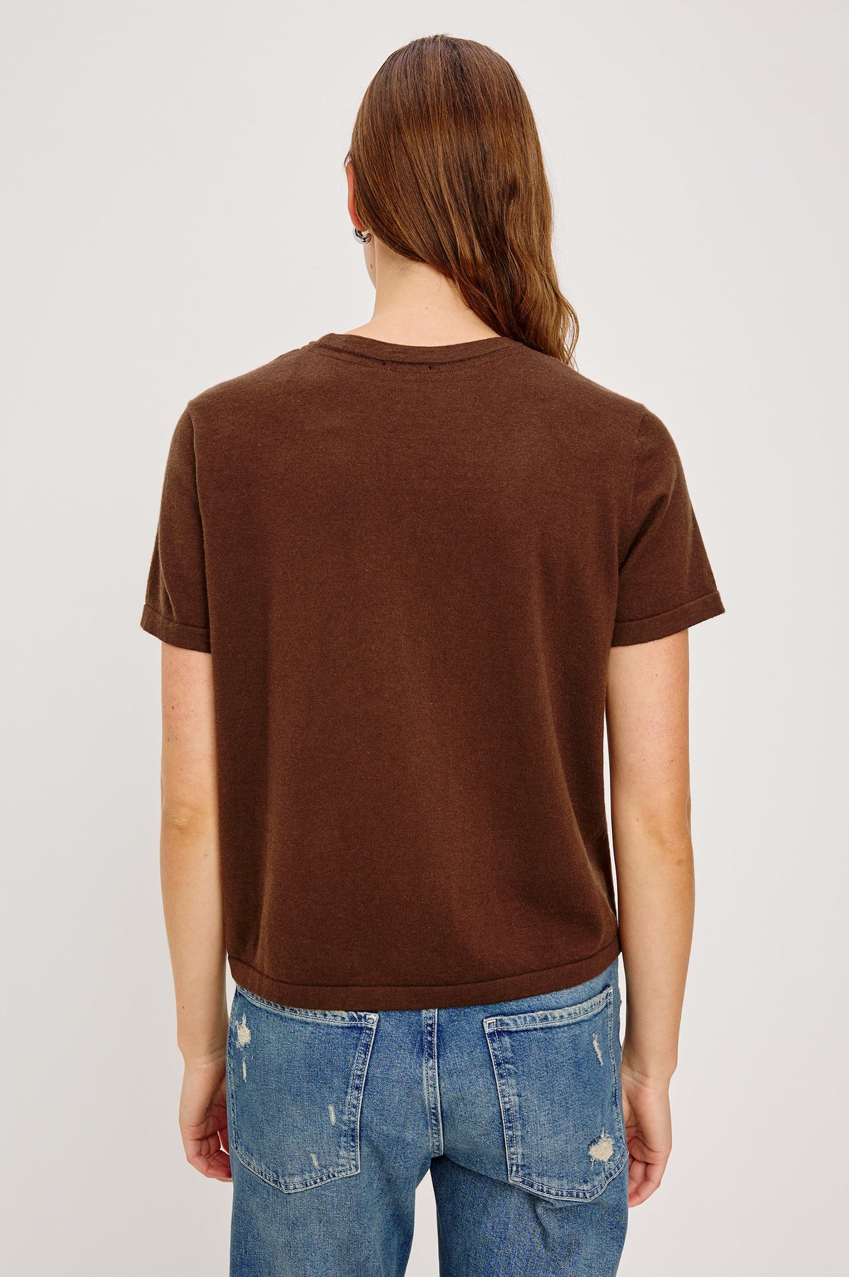 Rails Cotton Cashmere T-Shirt Espresso