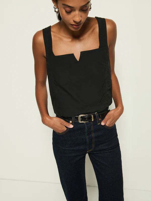 Nation Ltd Crista Square Tank Black