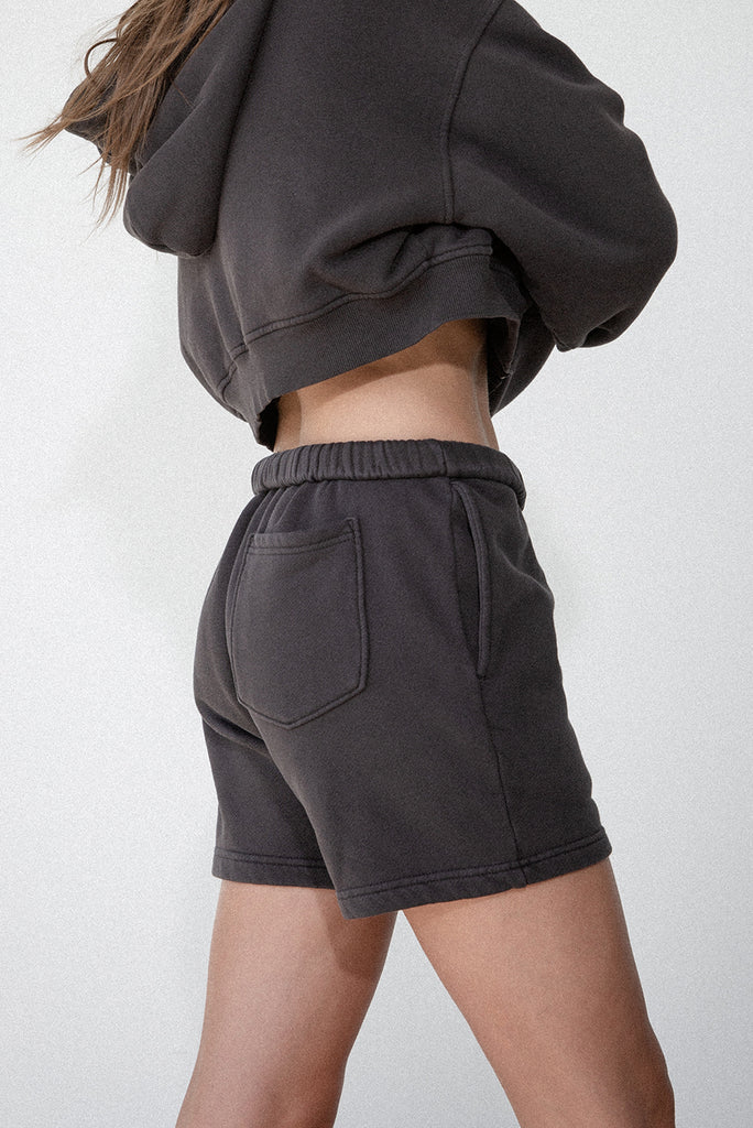 Elwood CORE SWEATSHORT- Vintage Black