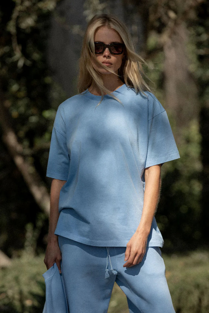 Elwood OVERSIZED CORE TEE Vintage Baby Blue