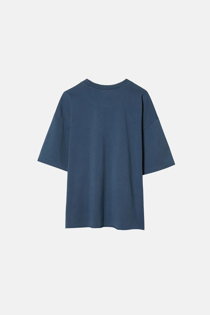 Elwood OVERSIZED CROP CORE TEE Vintage Navy