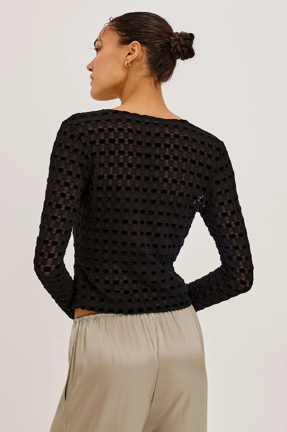 Rails Cyrah Top Black Checkerboard
