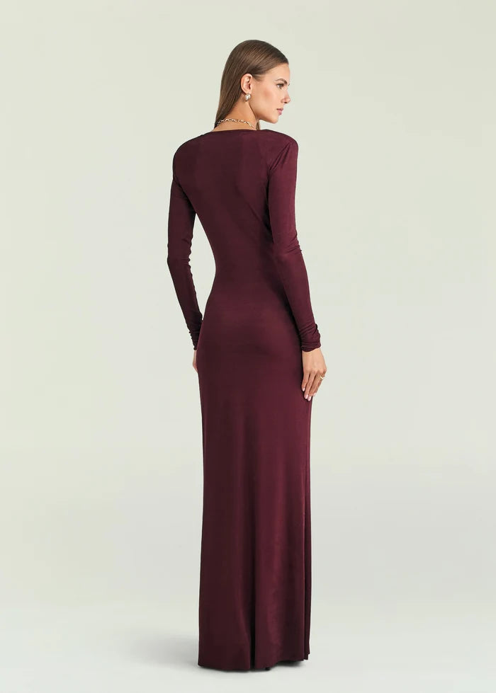 SEROYA EBONY MAXI DRESS  Bordeaux