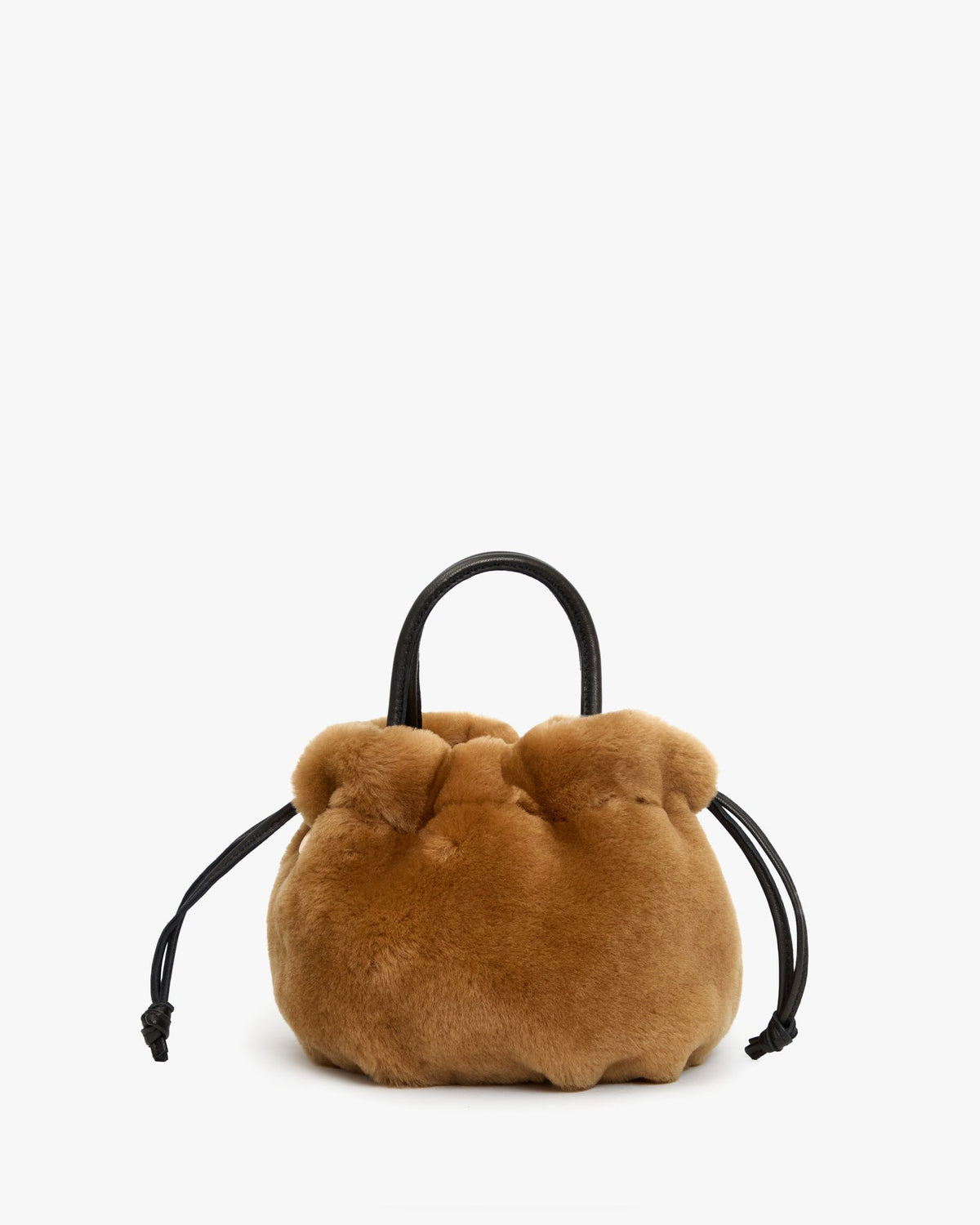 Clare V. EMMA W/ TOP HANDLE Teddy Shearling