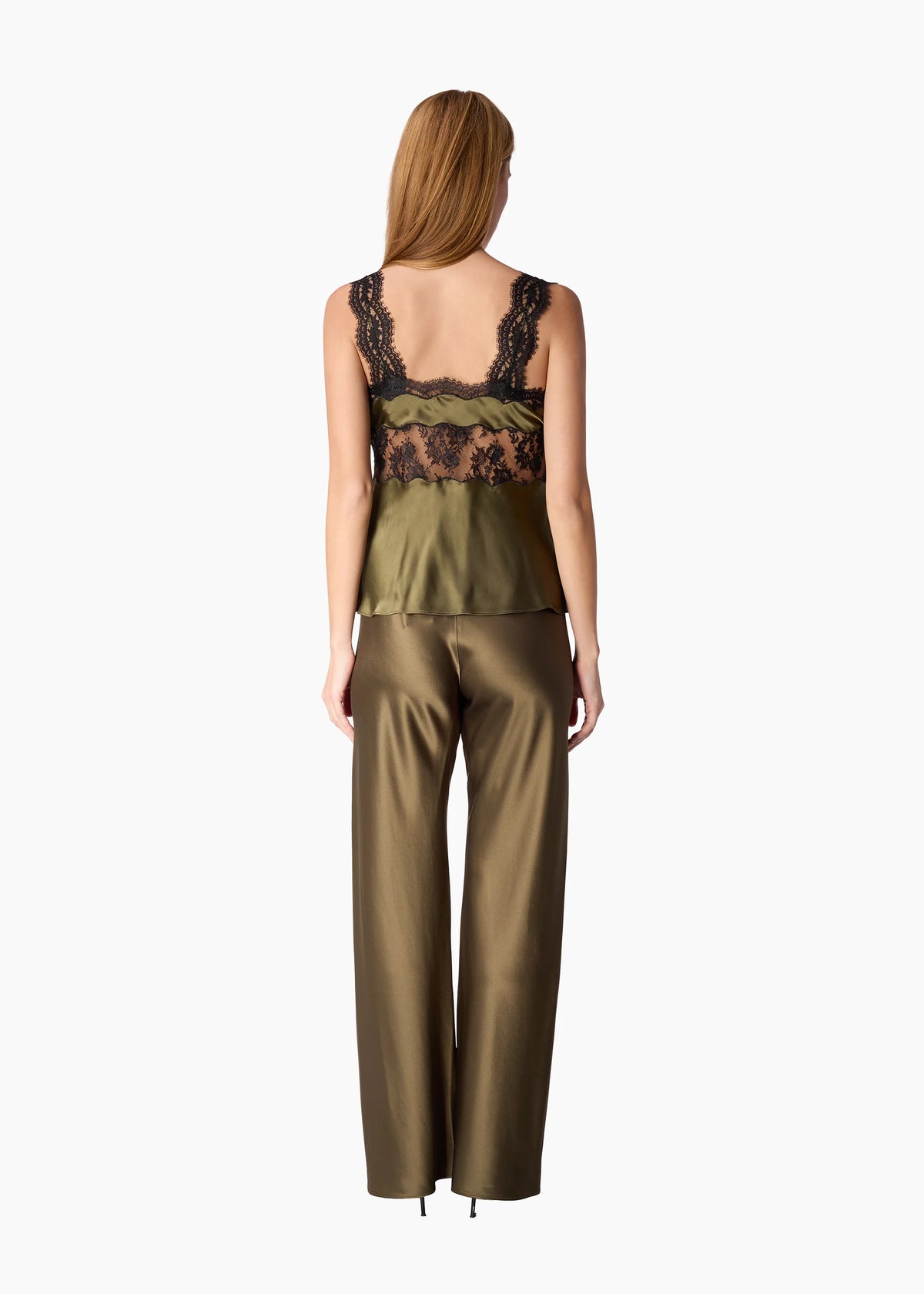 Cami Nyc BRISTOL MID RISE PANT CAMOUFLAGE MIDWEIGHT REFINED SATIN