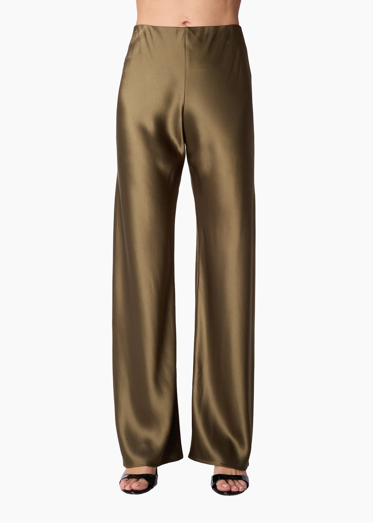 Cami Nyc BRISTOL MID RISE PANT CAMOUFLAGE MIDWEIGHT REFINED SATIN
