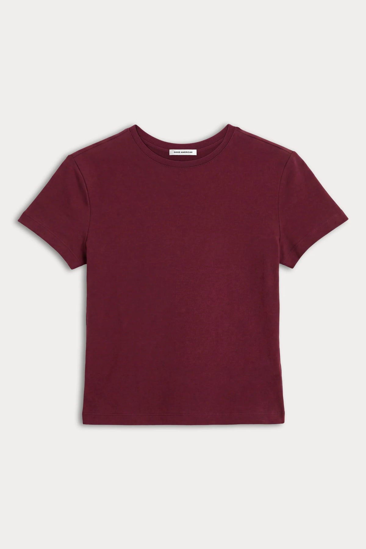 Good American The Baby Tee Berry Noir