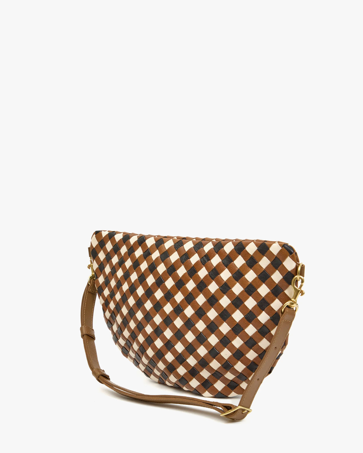 Clare V. Grande Fanny Oat Gingham Woven