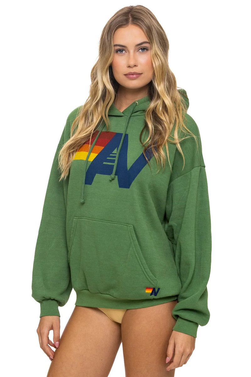 Aviator Nation LOGO PULLOVER RELAXED HOODIE - PALM