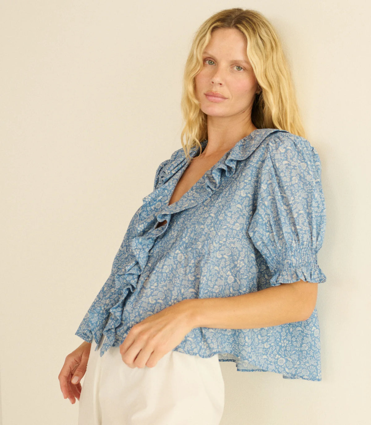 Dôen HENRI TOP IN BLUE GARDEN BLOOM