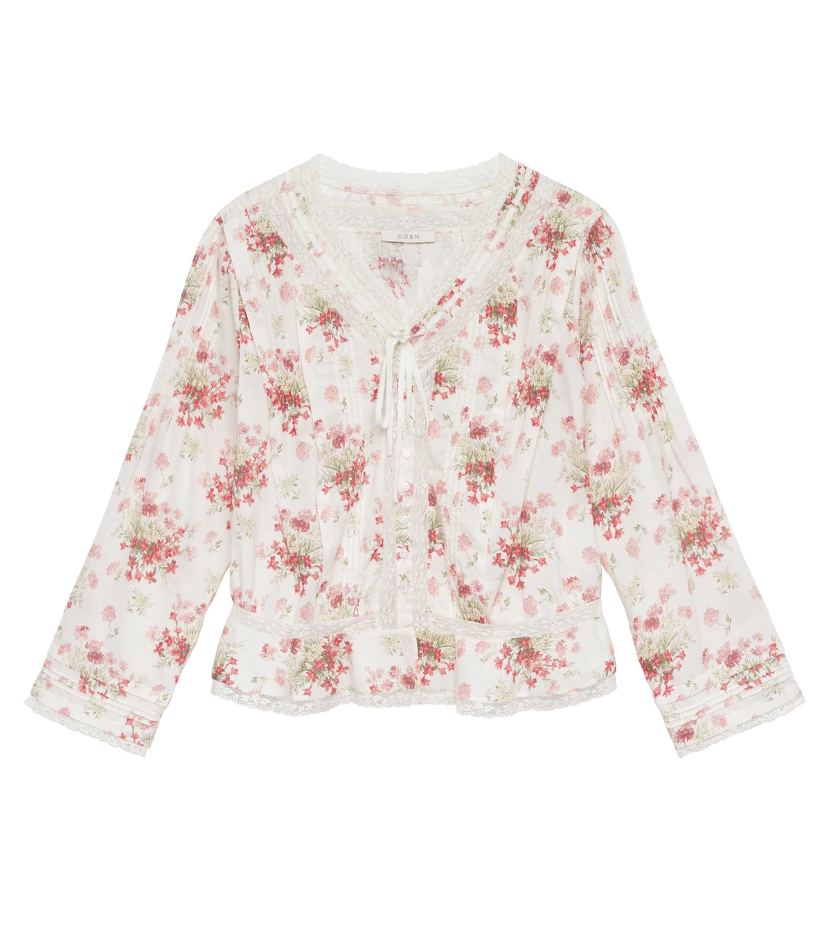 Dôen HILLOCK TOP IN IVORY LANTANA FLORAL