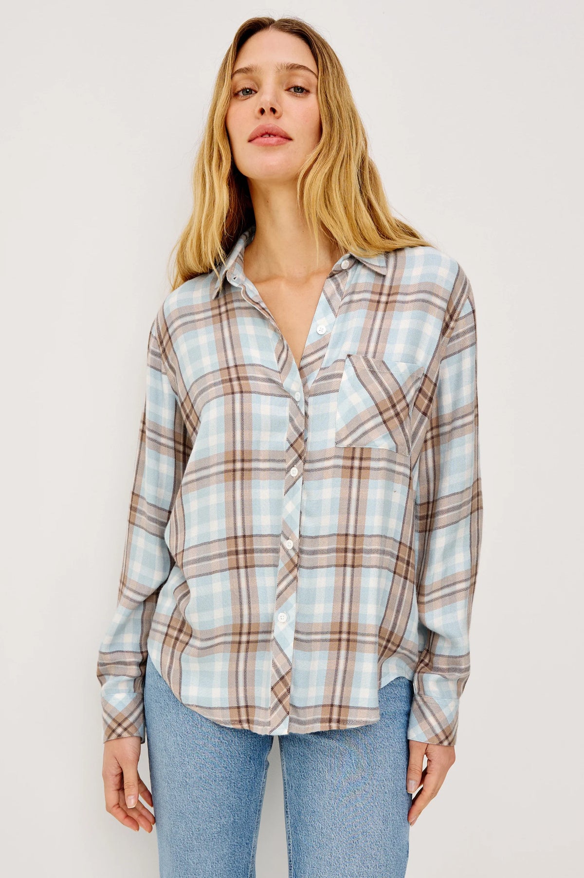 Rails Hunter Shirt Chambray Ivory Dune