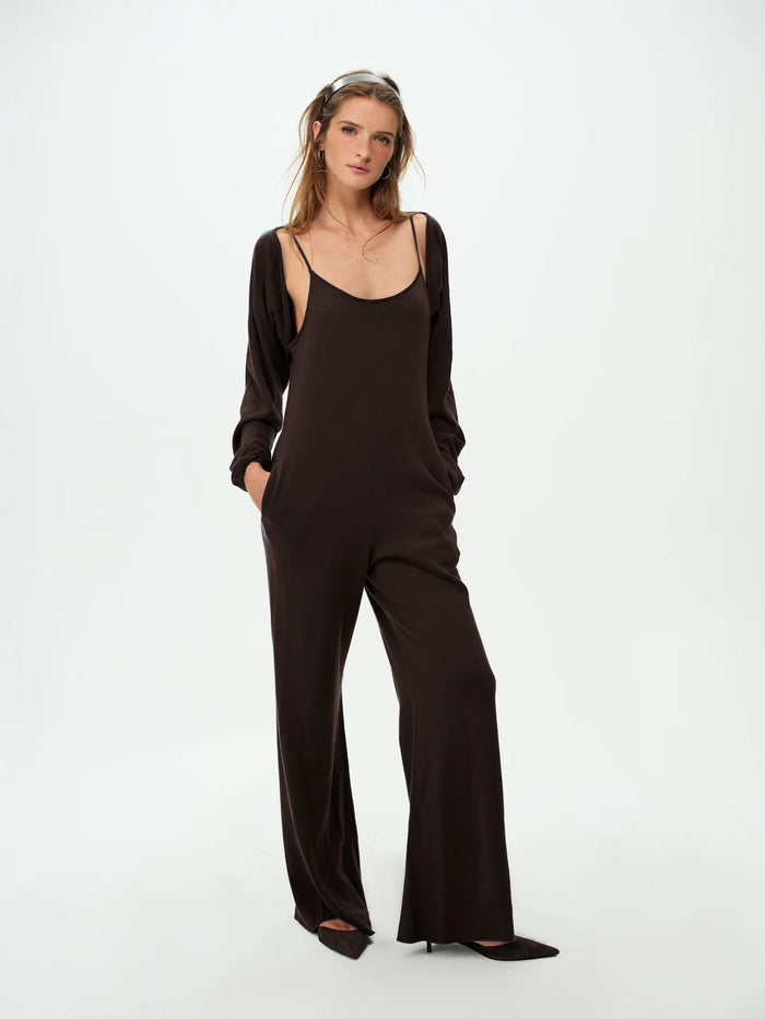 For Love & Lemons Rouzel Knit Jumpsuit Set